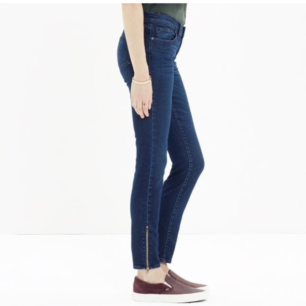 Madewell Skinny Zip Ankle Jeans sz 28